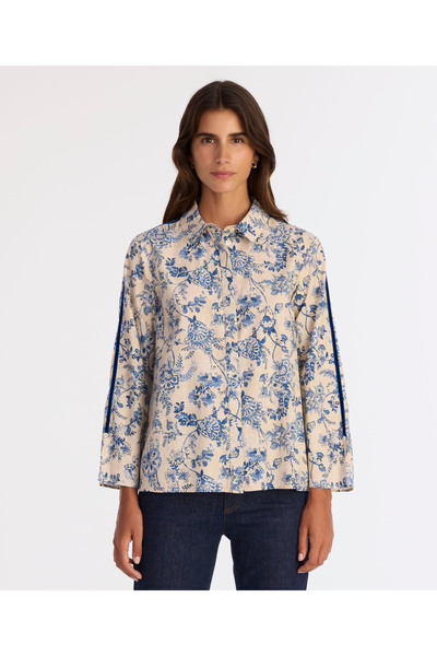 Yargıcı قميص عادي بياقة طويلة الأكمام