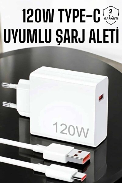 Lisinya 120W Şarj Aleti Type-C Uyumlu Turbo Şarj Aleti -