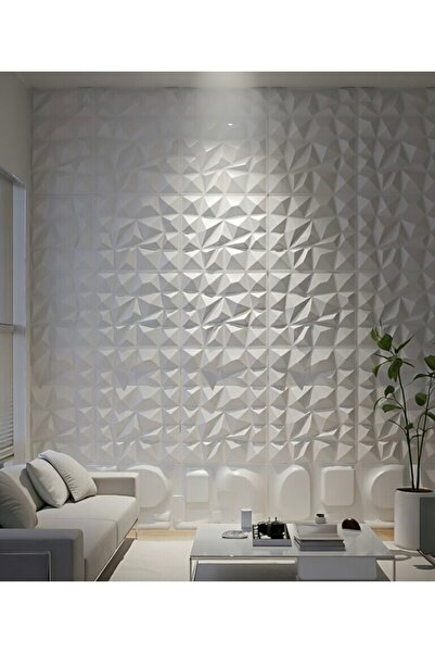 Duvarım 3 Boyutlu Boyanabilir PVC Duvar Paneli Prestij (50-50 cm 4 adet-1 met...