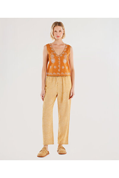 Yargıcı Straight Cut Trousers with Elastic Waist