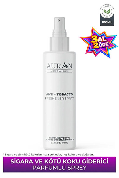 AURAN Sigara ve Kötü Koku Giderici, Hava Ferahlatıcı Anti-Tobacco Sprey 100ml