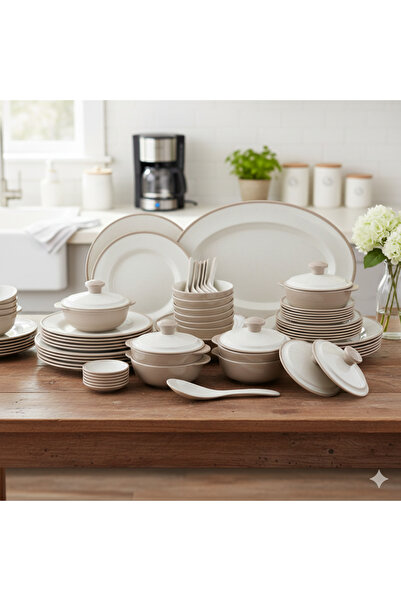 casa rosa طقم سفرة 57 قطعة من الميلامين العالي الجودة و الأمن في الميكرويف