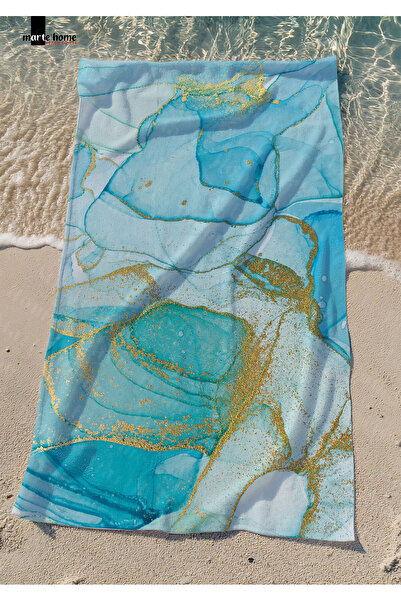 Marte Home منشفة الشاطئ ماربل المطبوعة