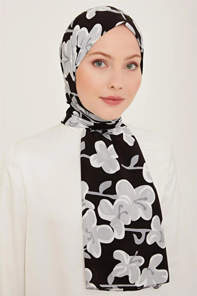 Armine تريند ديفني شال 6348-02 أسود رمادي