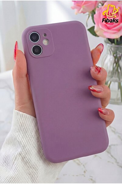 Fibaks حافظة آيفون 11 مع حماية للكاميرا ثلاثية الأبعاد، مبطنة بالمخمل من الدا...