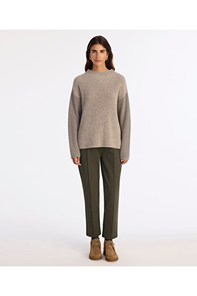 Yargıcı Wide Half Turtleneck Long Sleeve Sweater