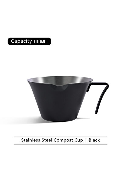 Choice Black-100ml 100ML Espresso Extraction Cup 304 Stainless Steel with Sca...