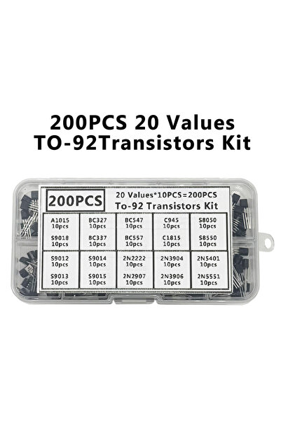 Choice Kit 2 200PCS/1 Set To-92 Transistors Kit Bipolar Power Transistors A10...