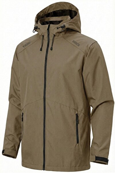 GHASSY CO. Чоловічий вітрозахисний/дощовий плащ Outdoor з деталями на плечах,...