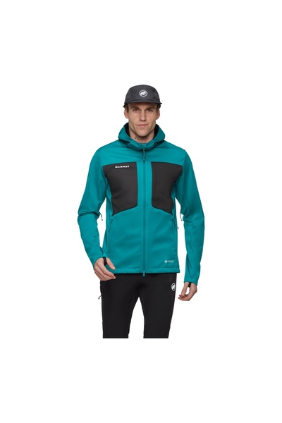 Mammut Ultimate VIII So Hooded Deep Teal-Black Ανδρικό μπουφάν