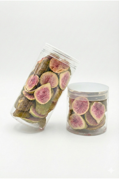 Lava Roastery قطع التين المجفف بالتجميد 100 غرام - وجبة خفيفة من الفاكهة المق...