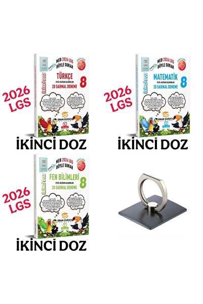 SİNAN KUZUCU YAYINLARI Sinan Kuzucu Türkçe Matematik Fen 2026 LGS 8. Sınıf İk...