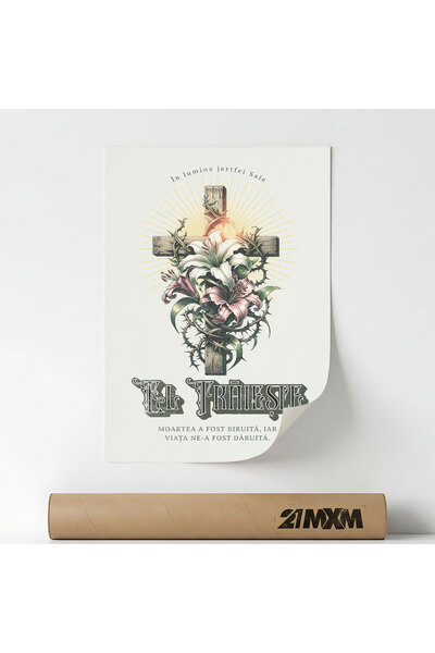 21mxm Tablou Religios – Fara Ramă pe Pânză Mată - El Traieste