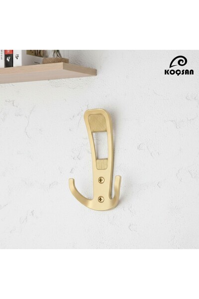 KOÇSAN Lotus Mat Altın Portmanto Askı, Lüks Vestiyer Askısı, Dolap Askılık, D...