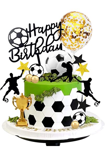 Choice 28pcs Soccer Cake Topper Soccer Ball Player Cake Decorations for Socce...