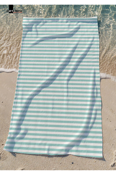 Marte Home خطوط الصيف 3 - منشفة الشاطئ المطبوعة