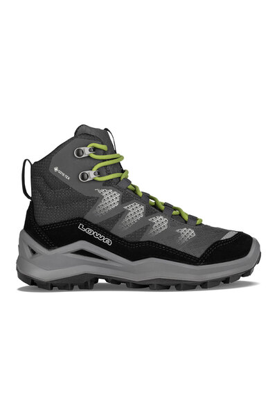 Lowa Bocanci Baieti Maddox Pro GTX Mid Jr Black-Lime