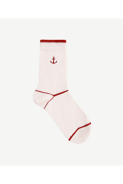 Yargıcı Embroidery Detailed Long Socks