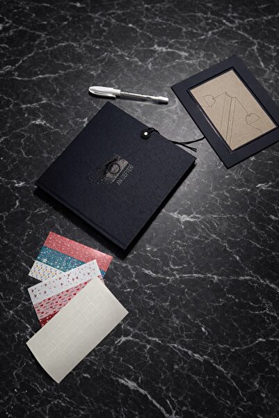 Genel Markalar Anı defteri + Çerçeve + Jel kalem + 3 Set sticker Hediyeli