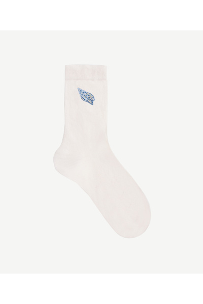 Yargıcı Embroidery Detailed Long Socks