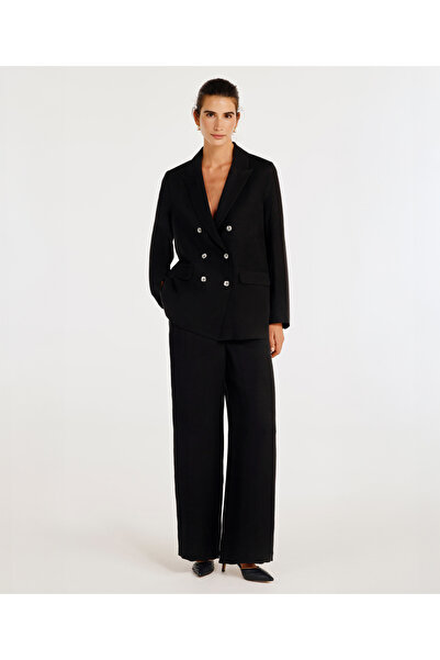 Yargıcı Double Breasted Closure Swallow Collar Jacket