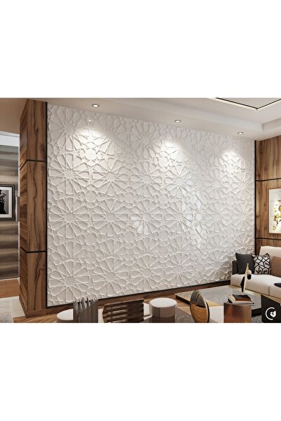 Duvarım 3 Boyutlu Boyanabilir PVC Duvar Paneli Selçuklu (50-50 cm 4 adet-1 me...
