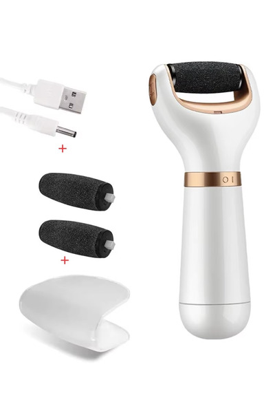 Choice جهاز العناية بالقدمين الأبيض، مزيل الجلد الميت والجاف والمتصلب حول الأ...