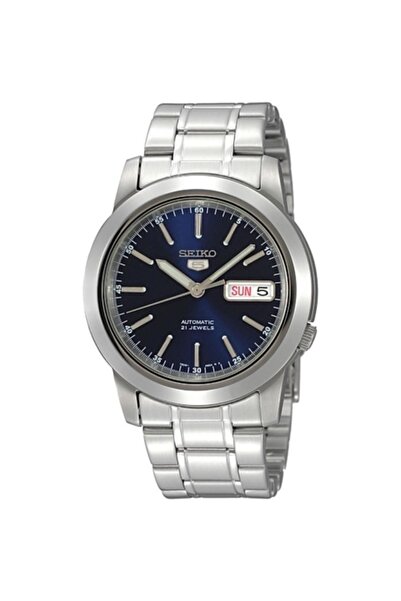 Seiko 5 Japan SNKE51J1 Otomatik Çelik Gri Lacivert Kadran 39 mm Erkek Kol Saati