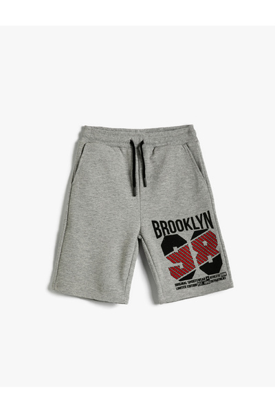 Koton Σορτς με στάμπα με δαντέλα στη μέση