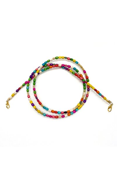 Sultan 120 cm Colorful Wooden Beaded Bag Strap