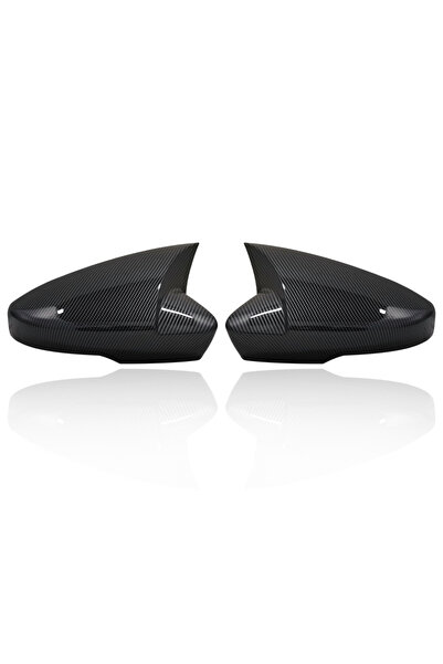 Choice غطاء مرآة جانبية بنمط ألياف الكربون لسيارة سكودا أوكتافيا Mk3 A7 5E بد...