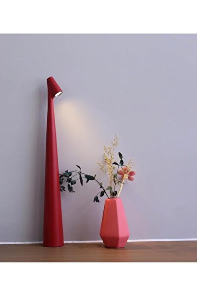 Verci مصباح طاولة LED يعمل باللمس، قابل لإعادة الشحن، لاسلكي، بثلاثة ألوان، ق...