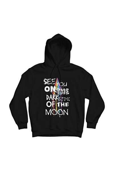 fame-stoned Pink Floyd Printed Hooded Sweatshirt