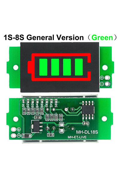 Choice10 وحدة عرض Green General 1S-8S، بطارية ليثيوم مفرد 3.7 فولت، سعة 4.2 ف...