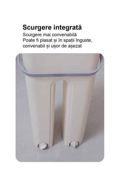 China Made Set de mop cu găleată dublă – Spălare și stoarcere separate