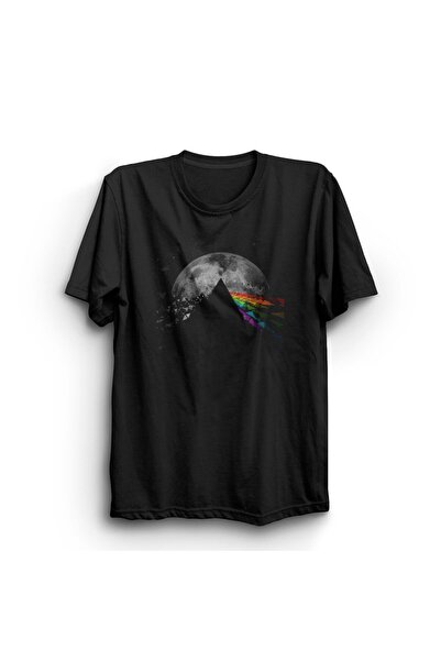 fame-stoned Μπλουζάκι Pink Floyd Printed Unisex 100% βαμβακερό μαύρο
