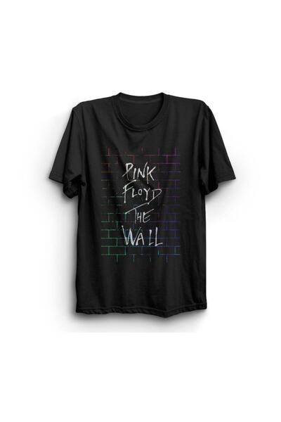 fame-stoned Tricou negru unisex cu imprimeu Pink Floyd, 100% bumbac
