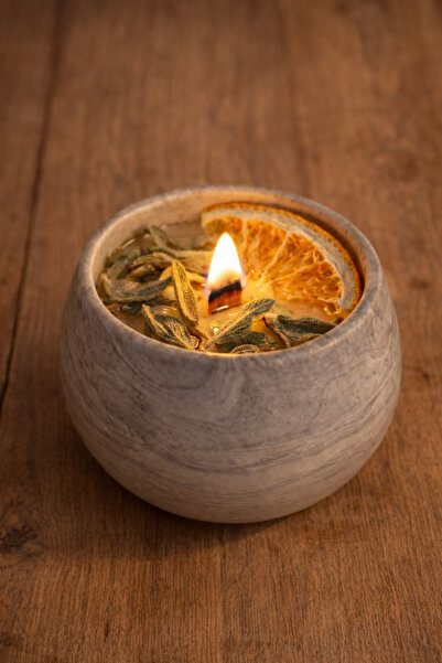 Candle | Mumluyoruz | Hediyelik ve Dekoratif Aromatik Dinlendirici Mum, Adaça...