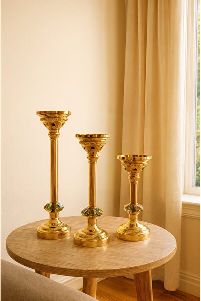 AbajurAksesuar GÖKKUŞAĞI GOLD MUMLUK