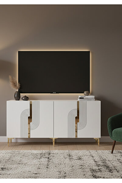 zetuna home KA1804BG KONSOL, ÇOK AMAÇLI DOLAP, KAHVE KÖŞESİ VE TV SEHPASI BEY...