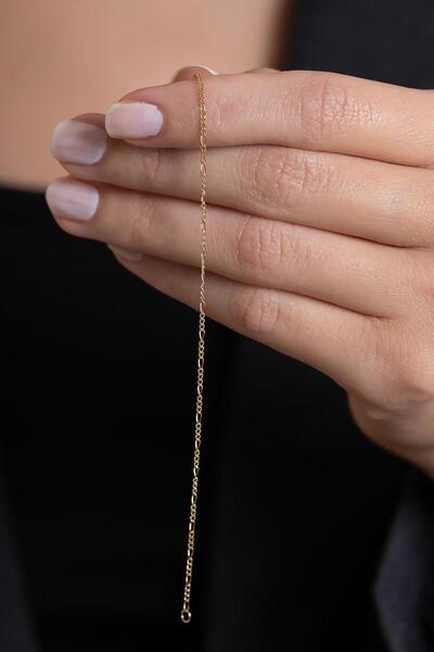 Bayar Gold 14 Ayar Altın İnce Figaro Bileklik