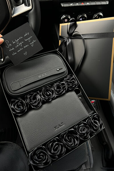 MFT Leather Design Naina&Lilyum/Rose Box Set - Black |   Rb00002