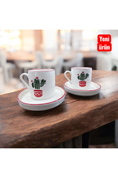 Ganita home Kahve Fincanı Kaktüs İki Kişilik 100 Ml Double Boy