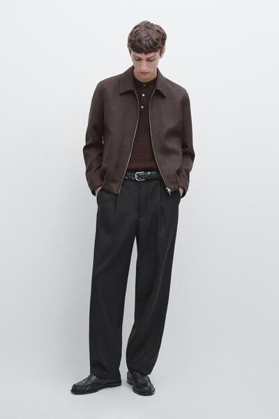 Massimo Dutti Pensli yün relaxed fit pantolon