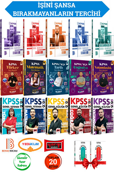 Yargı Yayınları 2026 KPSS GYGK Benim Hocam Soru Bankası Seti+ Yediiklim Soru ...