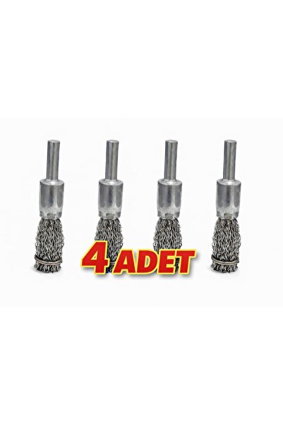 ON-ALL Metal Pirinç Telli Pimli Kalem Tel Fırça 12x6 mm 4ADET