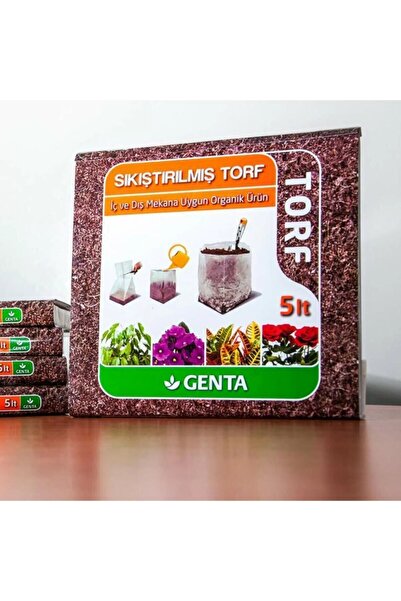 Genta Cocopeat Sıkıştırılmış Torf 5 Lt