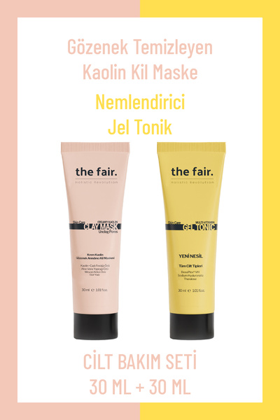 the fair. the fair. Deneme Boy Gözenek Karşıtı Nem Destekli Bakım Seti