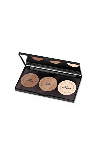 Golden Rose Contour Powder Kit Kontür&Bronzlaştırıcı&Aydınlatıcı Paleti 3x3,5 g
