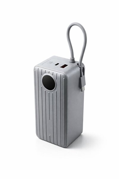 Spon باور بانك بسعة 20000 مللي أمبير/ساعة مع كابل شحن مدمج من النوع C وشحن سر...